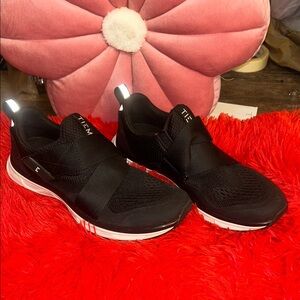 Black Slip-On Sneakers with Velcro